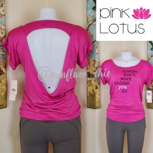 [NEW] Pink Lotus Wrap Yoga Top